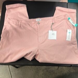 804.  NWT Pistols size 24 w Pink Casual Ankle  Pants